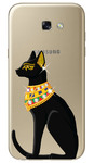 Чехол U-Print Samsung A520 Galaxy A5 2017 Египетская кошка со стразами