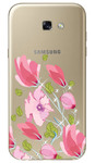 Чехол U-Print Samsung A720 Galaxy A7 2017 Цветы со стразами
