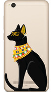 Чехол прозрачный U-Print Xiaomi Redmi 4A Египетская кошка со стразами