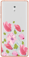 Чехол U-Print Nokia 3 Цветы со стразами