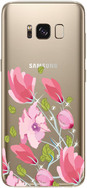 Чехол U-Print Samsung G950 Galaxy S8 Цветы со стразами