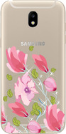 Чехол U-Print Samsung J530 Galaxy J5 2017 Цветы со стразами