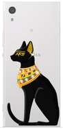 Чехол U-Print Sony Xperia XA1 G3116 / XA1 Dual G3112 Египетская кошка со стразами