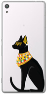 Чехол U-Print Sony Xperia XA Ultra Dual F3212 Египетская кошка со стразами
