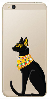 Чехол U-Print Xiaomi Mi5c Египетская кошка со стразами
