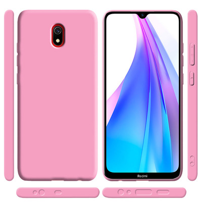 Силиконовый чехол Xiaomi Redmi 8A Розовый