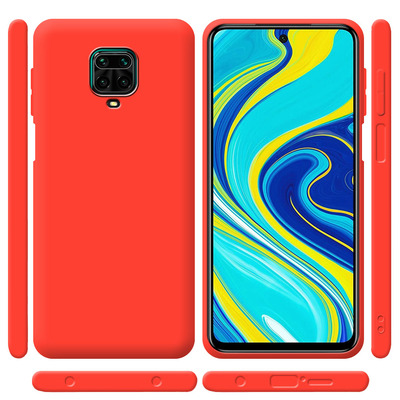 Чехол силиконовый Xiaomi Redmi Note 9 Pro / 9 Pro Max Красный