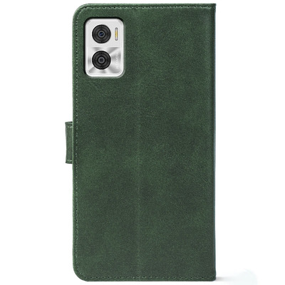 Чохол-книжка Crazy Horse Clasic для Motorola E22/E22i Dark Green (Front)