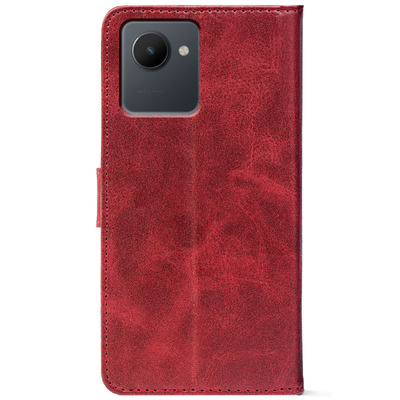 Чохол-книжка Crazy Horse Clasic для Realme C30s Red Wine (Front)