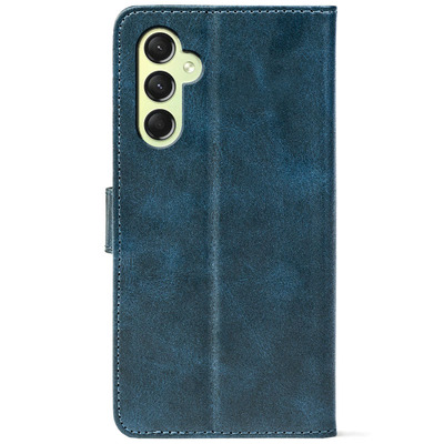 Чохол-книжка Crazy Horse Clasic для Samsung Galaxy A24 (A245) Dark Blue (Front)