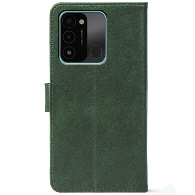 Чохол-книжка Crazy Horse Clasic для Tecno Spark Go 2022 Dark Green (Front)