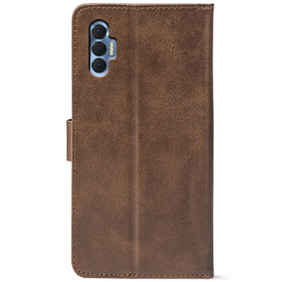 Чохол-книжка Crazy Horse Clasic для Tecno Spark 8P Brown (Front)