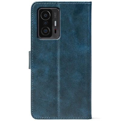 Чохол-книжка Crazy Horse Clasic для Xiaomi 11T / 11T Pro Dark Blue (Front)