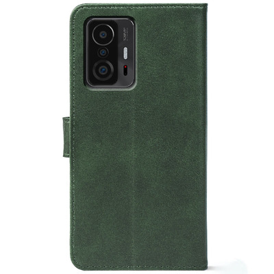 Чохол-книжка Crazy Horse Clasic для Xiaomi 11T / 11T Pro Dark Green (Front)