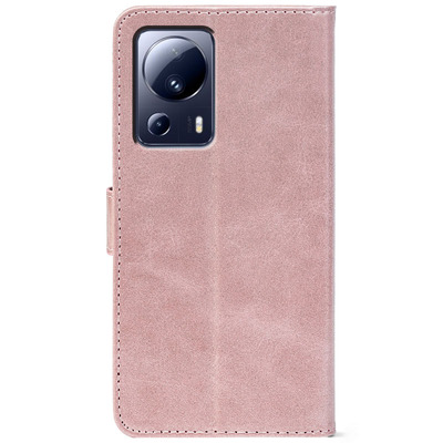 Чохол-книжка Crazy Horse Clasic для Xiaomi 13 Lite Rose Gold (Front)