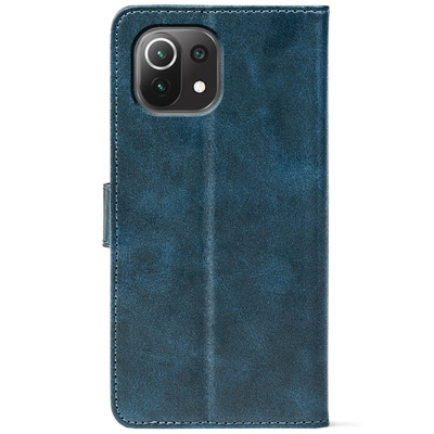 Чохол-книжка Crazy Horse Clasic для Xiaomi Mi 11 Lite Dark Blue (Front)