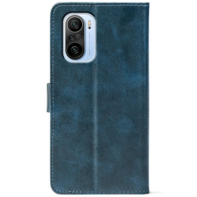 Чохол-книжка Crazy Horse Clasic для Xiaomi Poco F3 Dark Blue (Front)