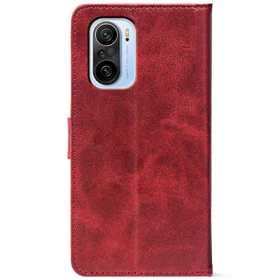 Чохол-книжка Crazy Horse Clasic для Xiaomi Poco F3 Red Wine (Front)