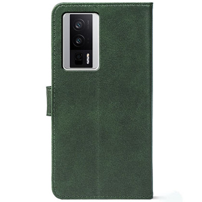 Чохол-книжка Crazy Horse Clasic для Xiaomi Poco F5 Pro Dark Green (Front)