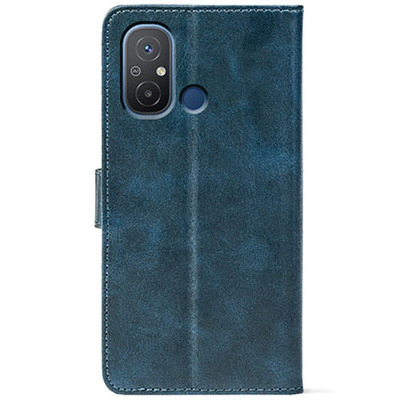 Чохол-книжка Crazy Horse Clasic для Xiaomi Redmi 12C Dark Blue (Front)