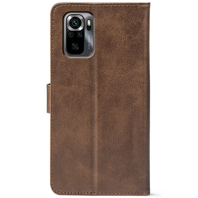 Чохол-книжка Crazy Horse Clasic для Xiaomi Redmi Note 10 / Note 10S Brown (Front)