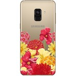 Чехол прозрачный U-Print 3D Samsung A530 Galaxy A8 (2018) Floral