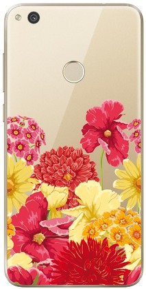 Чехол прозрачный U-Print 3D Huawei P8 Lite 2017 Floral Pattern