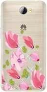 Чехол U-Print Huawei Y5 2 (Y5ii) Цветы со стразами