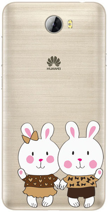 Чехол U-Print Huawei Y5 2 (Y5ІІ) Зайчата