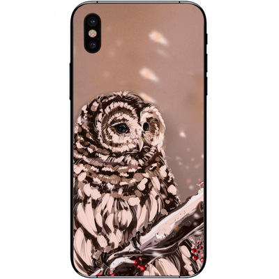 Чехол-накладка U-Print Apple iPhone X Owl