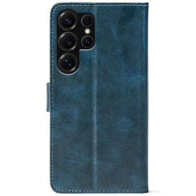 Чохол-книжка Crazy Horse Clasic для Samsung Galaxy S25 Ultra Dark Blue (Front)