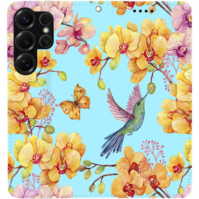 Чохол-книжка BoxFace для Samsung Galaxy S25 Ultra (S938) Colibri in Orchids