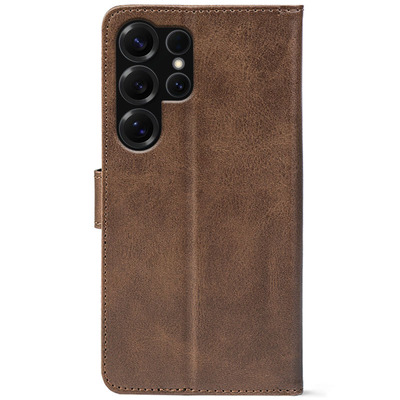 Чохол-книжка Crazy Horse Clasic для Samsung Galaxy S25 Ultra Brown (Front)