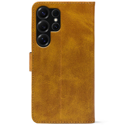 Чохол-книжка Crazy Horse Clasic для Samsung Galaxy S25 Ultra Camel (Front)