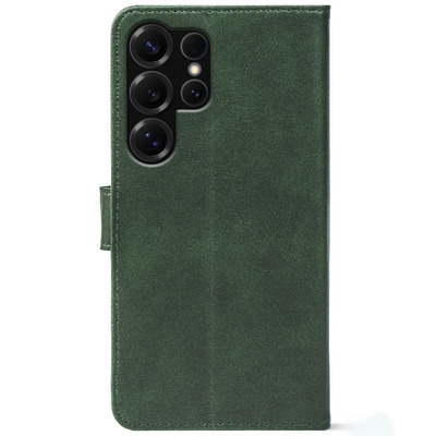 Чохол-книжка Crazy Horse Clasic для Samsung Galaxy S25 Ultra Dark Green (Front)