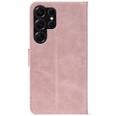 Чохол-книжка Crazy Horse Clasic для Samsung Galaxy S25 Ultra Rose Gold (Front)