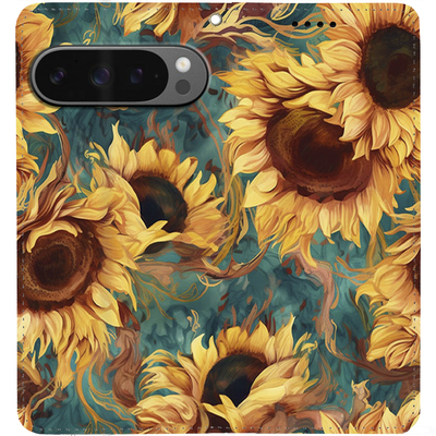 Чохол-книжка BoxFace для Google Pixel 9 Pro Соняшники