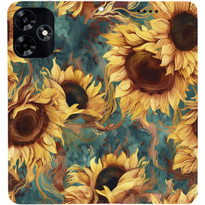 Чохол-книжка BoxFace для Infinix Hot 30 Соняшники