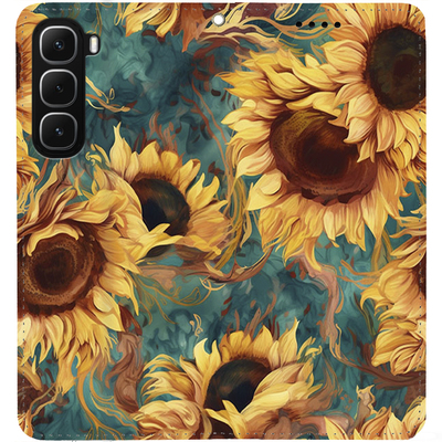 Чохол-книжка BoxFace для Infinix Hot 60i Соняшники