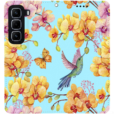 Чохол-книжка BoxFace для Infinix Hot 50 Pro Plus Colibri in Orchids