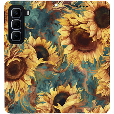 Чохол-книжка BoxFace для Infinix Hot 50 Pro Plus Соняшники