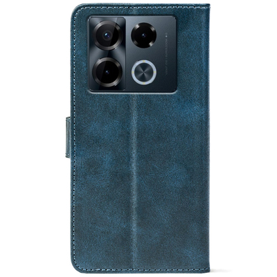 Чохол-книжка Crazy Horse Clasic для Infinix Note 40 Pro Dark Blue (Front)