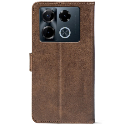 Чохол-книжка Crazy Horse Clasic для Infinix Note 40 Pro Brown (Front)