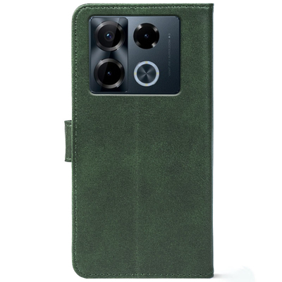 Чохол-книжка Crazy Horse Clasic для Infinix Note 40 Pro Dark Green (Front)