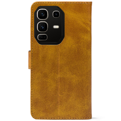 Чохол-книжка Crazy Horse Clasic для Infinix Note 50 Camel (Front)