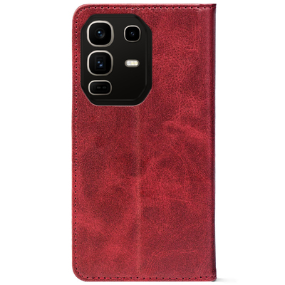 Чохол-книжка Crazy Horse Clasic для Infinix Note 50 Red Wine (Strong)