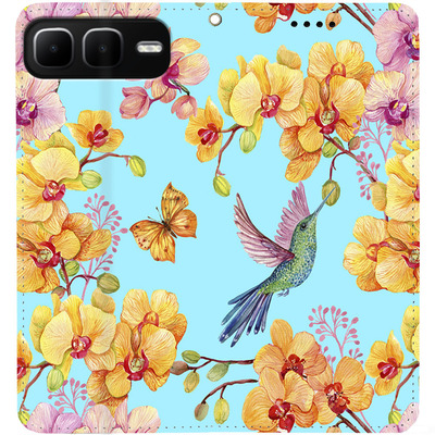 Чохол-книжка BoxFace для Infinix Smart 10 Plus Colibri in Orchids