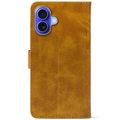 Чохол-книжка Crazy Horse Clasic для Apple iPhone 16 Plus Camel (Front)