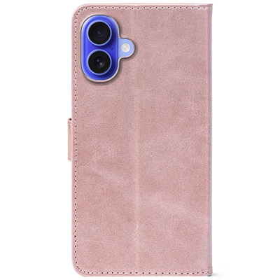 Чохол-книжка Crazy Horse Clasic для Apple iPhone 16 Plus Rose Gold (Front)