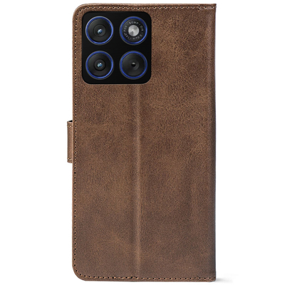 Чохол-книжка Crazy Horse Clasic для Moto Edge 70 Brown (Front)